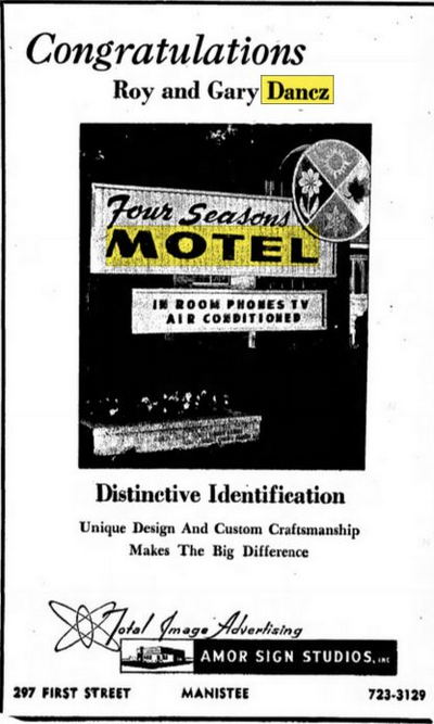 Summers Inn (Four Seasons Motel) - Jul 29 1968 Article (newer photo)